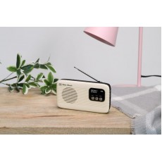 View Quest Retro Classic Compact Portable DAB+ & FM Radio & Bluetooth Speaker - Cream